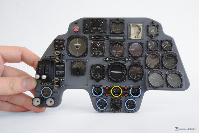 Messerschmitt BF-110 Instrument Panel, Eduard