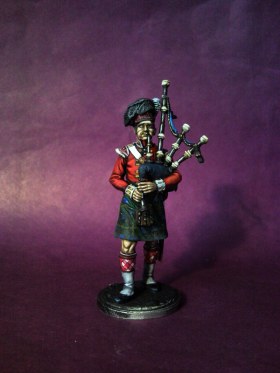 Волынщик 92-го (Гордона) шотландского полка. Великобритания, 1815 г.