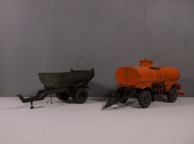 прицеп-самосвал ММЗ-555 и прицеп-цистерна ПЦ 5,6 - 817