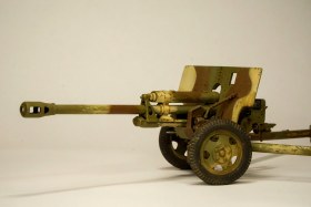 Советская 76,2 мм дивизионная пушка ЗИС-3 образца 1942 года