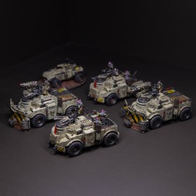 Genestealer Cult - 2x Goliath Truck, 2x Goliath Rockgrinder & Achilles Ridgerunner.