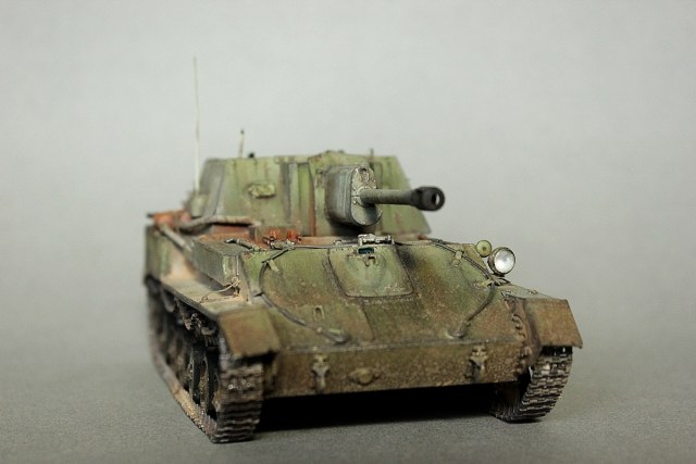 Су-76М. Берлинская наступательная операция. Район Карлсхорст.