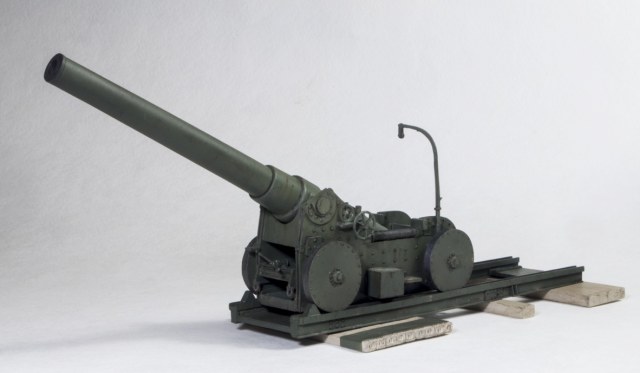 CANNONE 254/40 SU AFFUSTO DE STEFANO - большая пушка из Первой Мировой