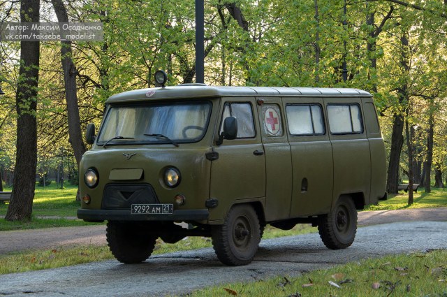 УАЗ-3962, военный медицинский автомобиль (“санитарка/таблетка”). Конверсия
