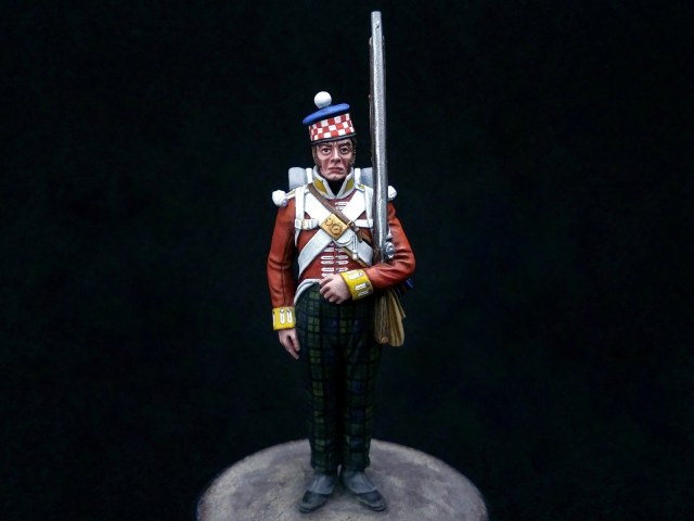 Рядовой 93-го (Highland) пехотного полка (Sutherland Highlanders). Великобритания, 1814 год