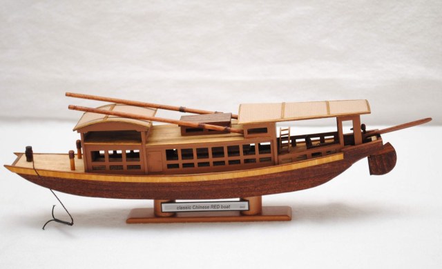 classic Chinese RED boat