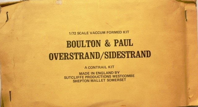 Baulton &Paul "Overstrand"&"Sidestrand"