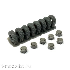 Для МаЗ-543. Высокодетализированные﻿ колёса﻿ без нагрузки