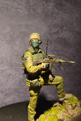 "Российский офицер спецназа ГРУ", миниатюра, 120 мм