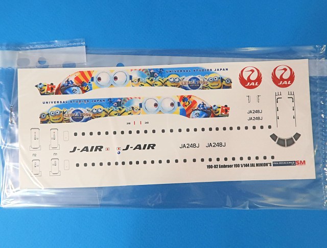 Декаль Embraer 190 JAL Minion's JA248J