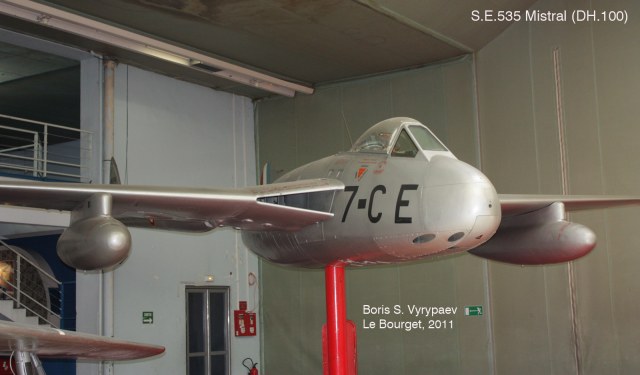 S.E.535 Mistral (DH.100 Vampir FB.Mk 53)