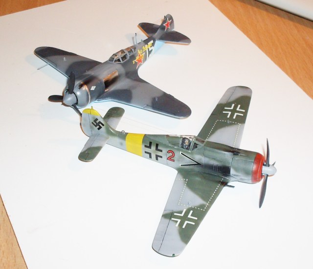 Ла-5 ФН и FW-190 F-8 (для диорамы)