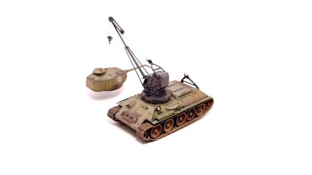 Т-34Т с краном Bilstein