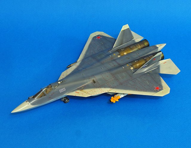 Су-57в камуфляжной схеме "Акула" (старая)