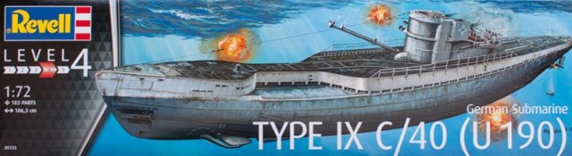 German Submarine TYPE IX C/40 (U190)