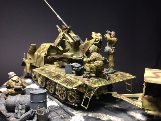 German Sd.Kfz.7/2 3.7cm Flak 37 auf Selbstfahrlafette   "По воробьям"