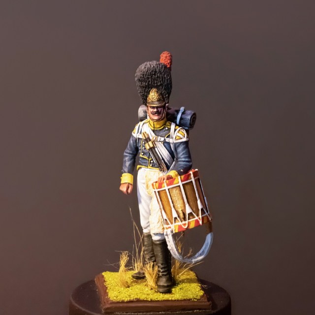 Барабанщик гренадер, Вюртемберг 1812 гг. 54 мм,