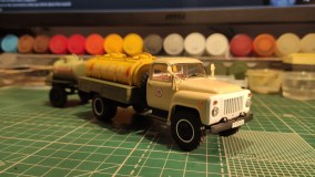 газ 53 ацпт 3,3 с прицепом-бочкой