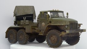 БM21 Град на базе УРАЛ-375Е