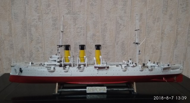 Крейсер "Аврора" от  "Огонек" 1:400
