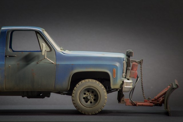 GMC '77 pickup with snow plow