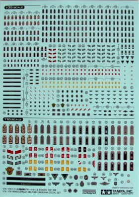 WWII German military insignia decal set