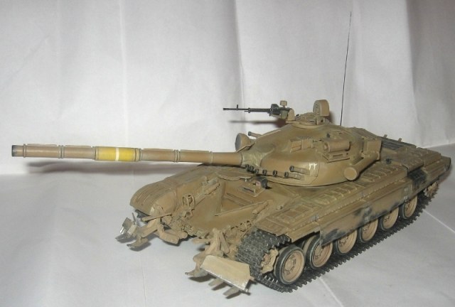 Т-72м+трал КМТ-6, Ирак 1991г.