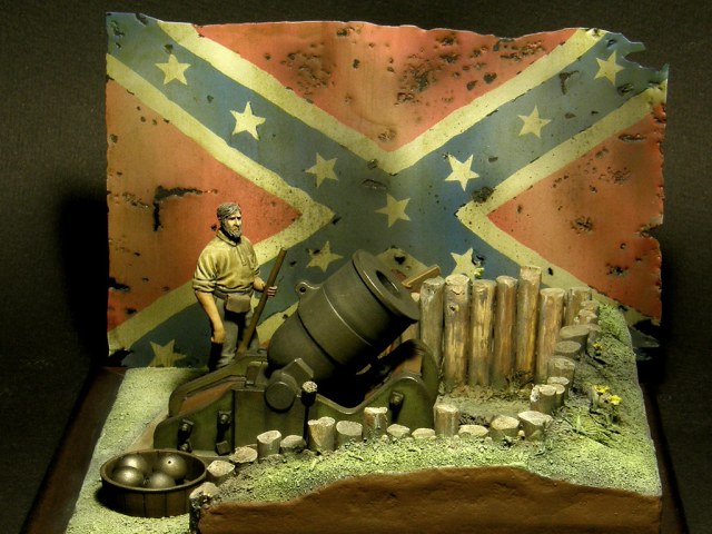 10-дюймовая береговая мортира. Гражданская война в США, 1861-65г.