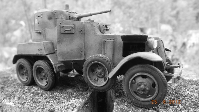 БА-10М советский бронеавтомобиль