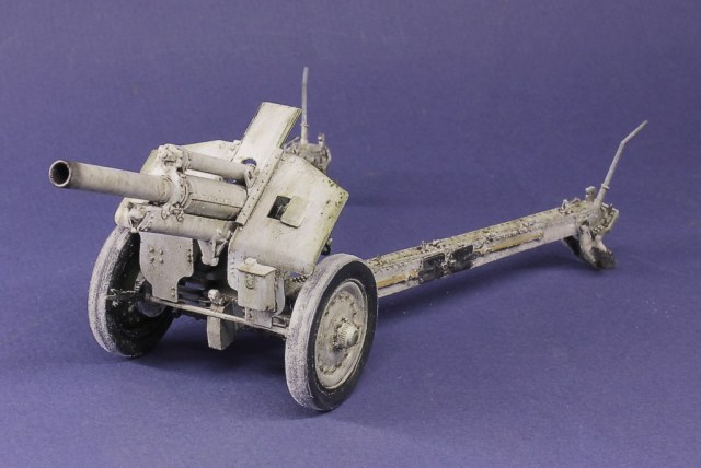 Гаубица М-30 образца 1938 в зимней окраске