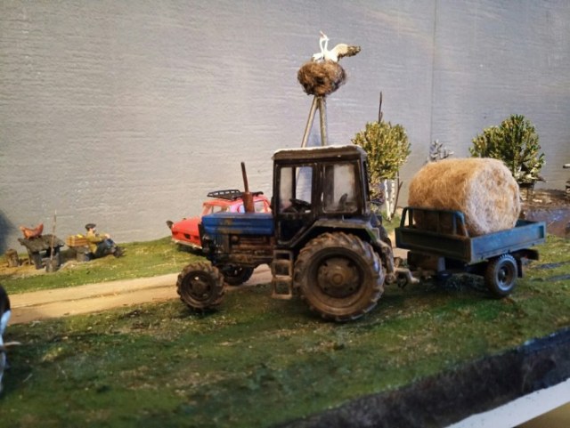 диорама деревня