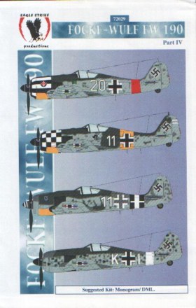 Декаль 1/72 Eagle Strike Fw-190 часть 4