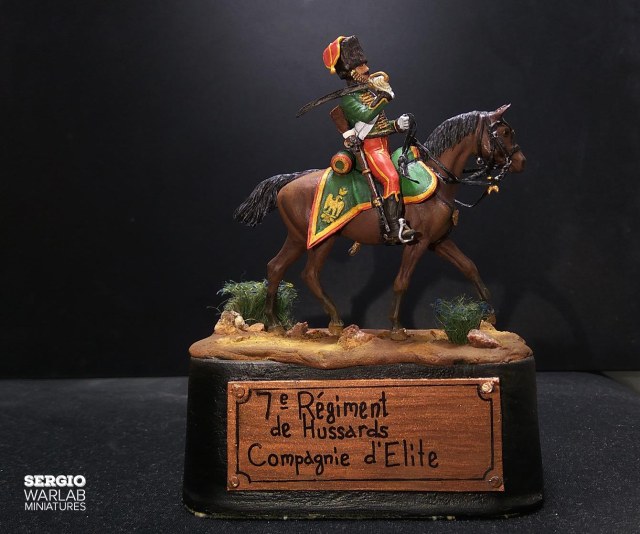 Гусар элитной роты 7 - го гусарского полка Французской армии 1815 г.