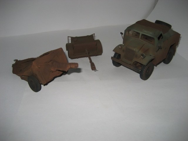 BRITISH 25PDR.FIELD GUN & QUAD GUN TRAKTOR