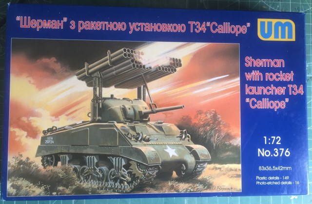 Sherman with rocket launcher T34 "Calliope"