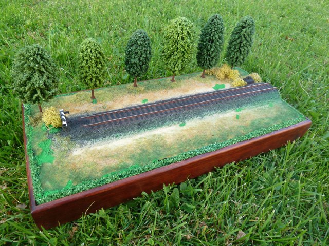 Небольшая диорама для фото моделей жд (H0)1:87.