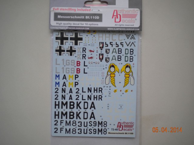 Messershmitt Bf-110D