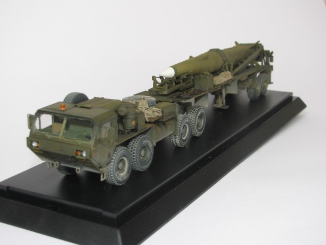 M983 HEMTT Tractor with Pershing II Missile Erector Launcher