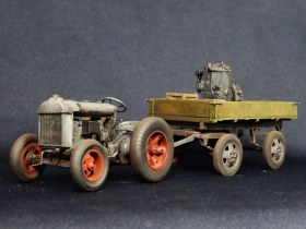 Фордзон-Путиловец промышленный (поздний) с прицепом 2-П-1,5 (с грузом)