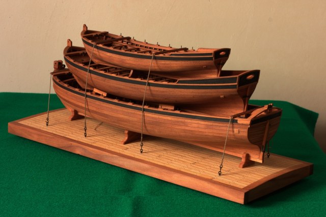 Французские шлюпки, конец XVIII века