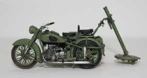 Советский мотоцикл М-72 с минометом