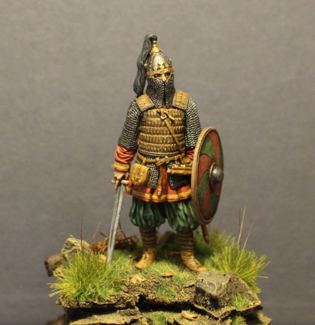 Варяжский воин княжеской дружины. Русь, 10век.