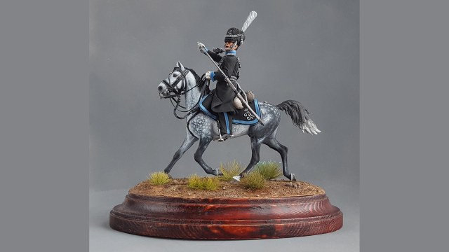 Обер-офицер 1-го конного полка Санкт-Петербургского ополчения. Россия, 1813 год