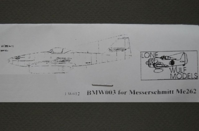 BMW 003 for Messerschitt Me 262