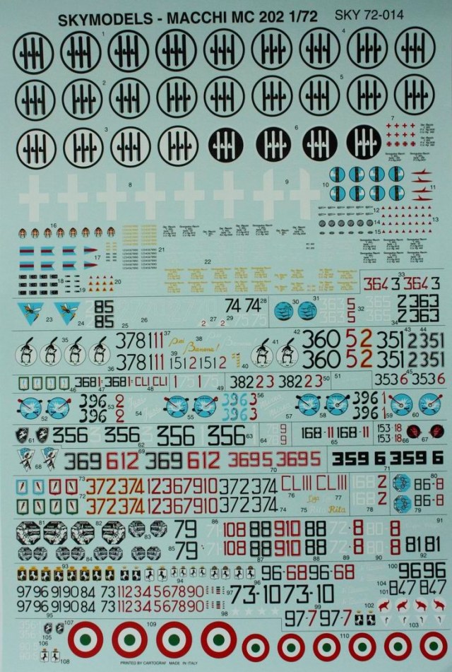 Macchi 202 декали