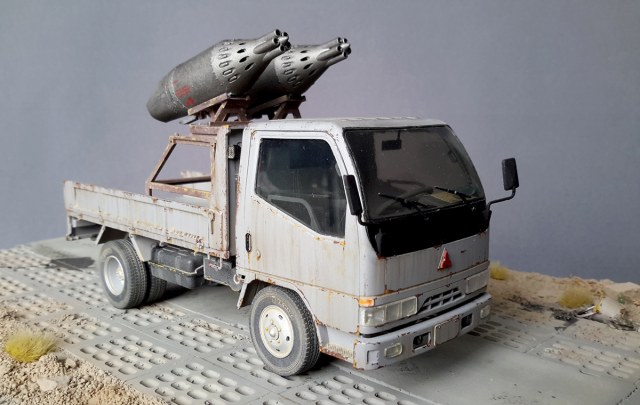 Field mod. civilian truck w/UB-32 rocket launcher