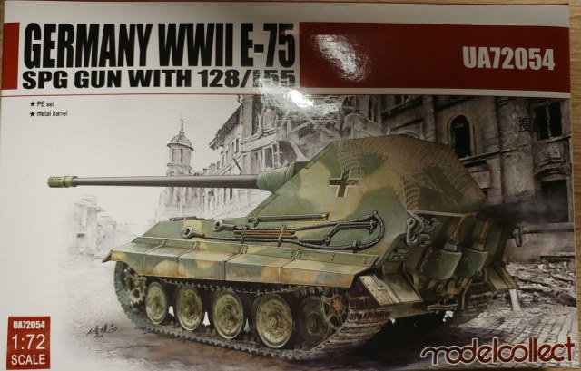 E-75 SPG Gun with 128L55