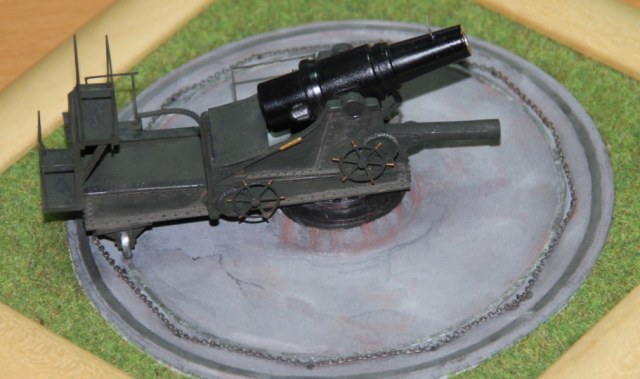 11 дюймовая мортира обр. 1867 на станке Дурляхера