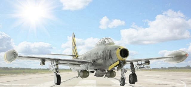 Republic F-84E Thunderjet.