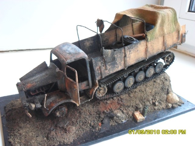 Немецкий тяжелый полугусеничный грузовик L 4500 R Маультир